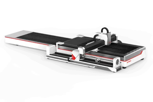 Maquina de corte a laser de placa e tubo de plataforma de troca, corte a laser de fibra
