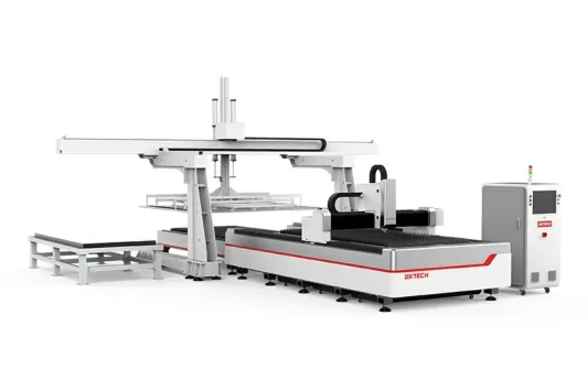 Corte a Laser de Fibra com Carregamento e Descarregamento Automatico para Chapas Metalicas