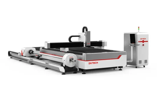 Maquina de corte a laser de placa e tubo de plataforma de troca, corte a laser