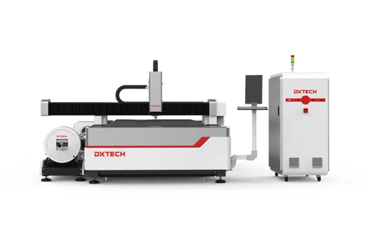 Maquina de corte a laser de placa e tubo de plataforma de troca, corte a laser