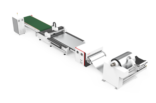 Maquina de corte a laser totalmente automatica DXTECH-1500W com alimentacao de bobina para aco carbono Cortador a laser (2)