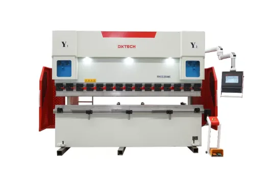 Prensa dobradora DX-125T3200mm ESA 630 para processamento de chapas metalicas