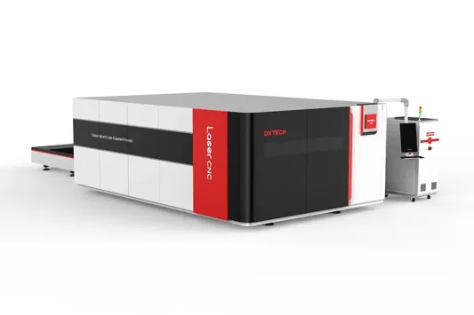 Maquina de corte a laser de carbono de cobertura total DXTECH-2KW