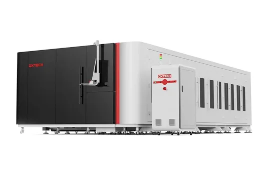 dxtech 4kw exchange platform sheet and tube metal laser cutting machine laser cutter