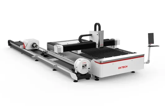 Maquina de corte a laser de fibra de 3KW DXTECH para chapas metalicas e tubos