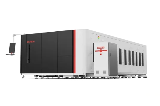 Maquina de corte a laser de tubo e placa de metal protetora totalmente fechada de 12000 W, corte a laser