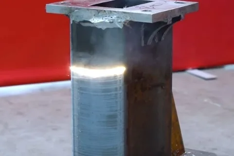 Amostra de limpeza a laser