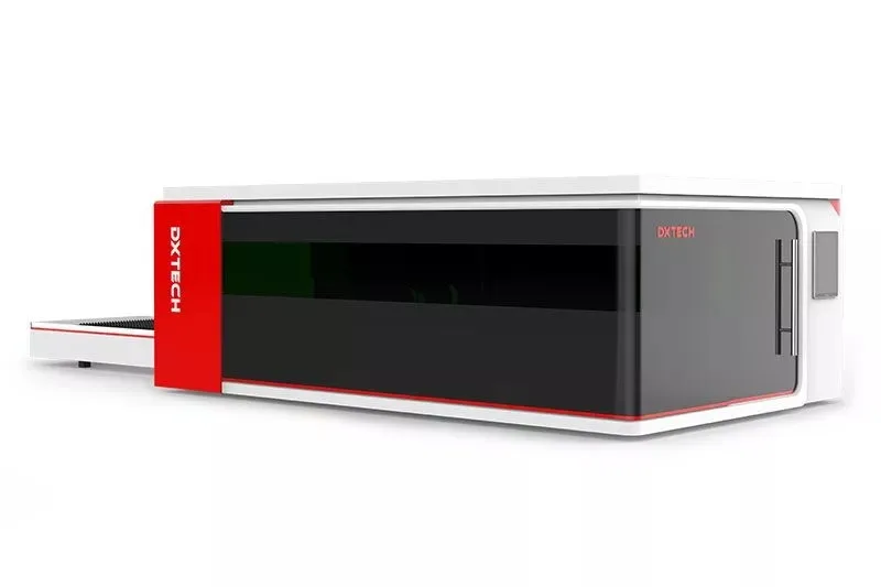 Maquina de Corte a Laser com Plataforma de Troca Totalmente Coberta